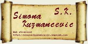 Simona Kuzmančević vizit kartica